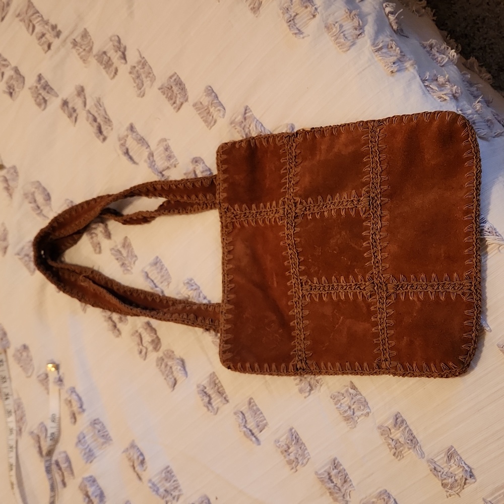 Vintage, Boho, Suede Bag